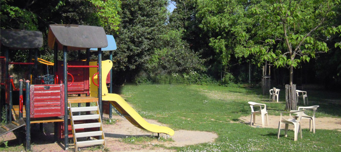 Pré maternel de l'Écolothèque avec ses jeux pour enfants