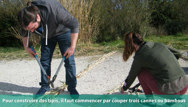 Construire des tipis