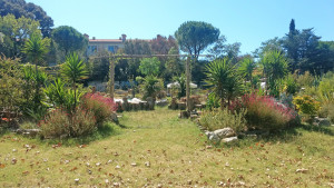 Vue générale sur le jardin pédagogique d'Estanove